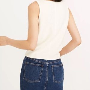 Madewell Texture & Thread Button Front Top